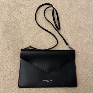 Lancaster Black Leather Women's Crossbody Bag